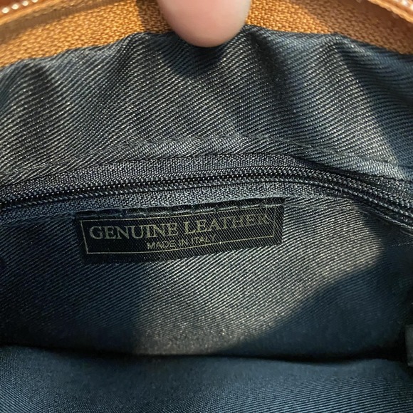 Leather Crossbody Bag Womens Small Brown Made In Italy Adjustable Strap - Picture 4 of 7